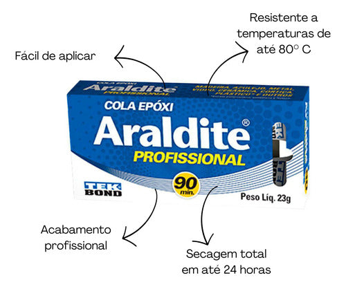 Adesivo Araldite Profissional 23g Tekbond (90min)