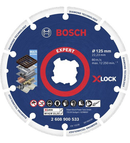 Disco De Corte Diam P Metal Inox 5 Xlock Bosch 2608900533