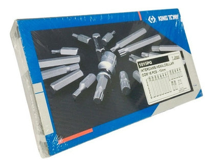 Jogo De Bits Torx 10mm 15 Peças 1015pq King Tony