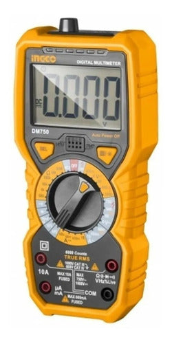 Multímetro Digital Ingco True-rms 6000 Dlm750 N.f