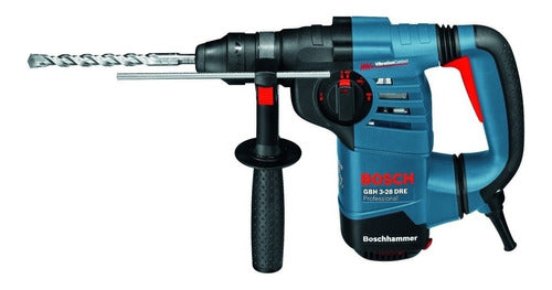 martelete eletropneumático bosch professional gbh 3-28 dre azul com 800w de potência 220v