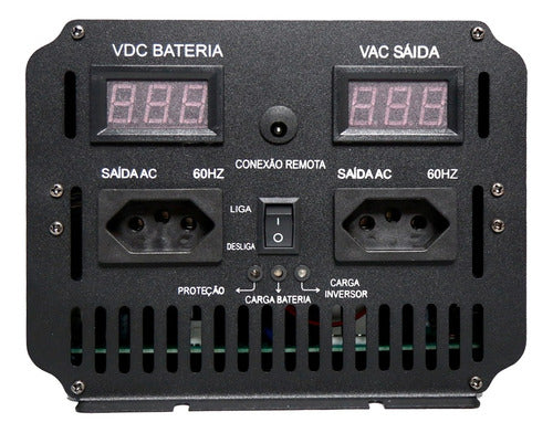 Conversor De Energia Carregador Bateria 12v/127v 6000w Flach