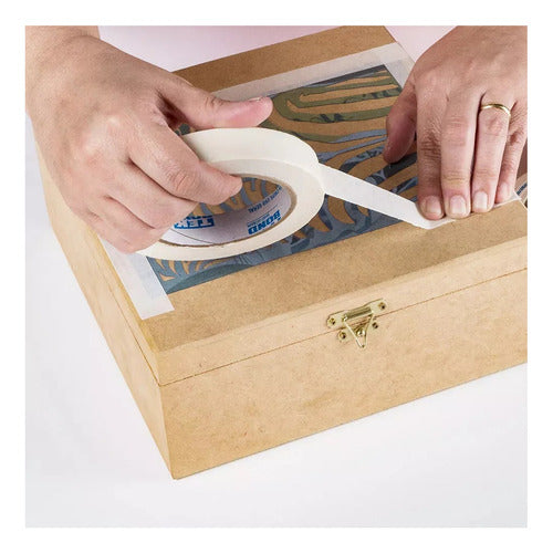 Fita Crepe Uso Geral Adesiva 24mmx50m Tekbond