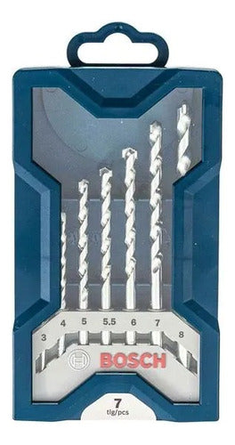 Jogo Kit X-line 7 Brocas Para Pedra Concreto Alvenaria Bosch