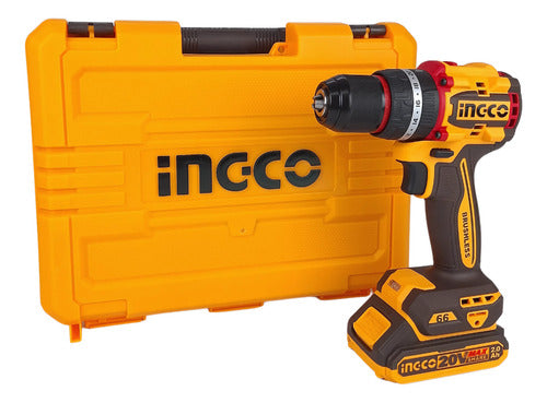 Parafusadeira Furadeira 1/2 Brushless 20v 2x 2ah Ingco