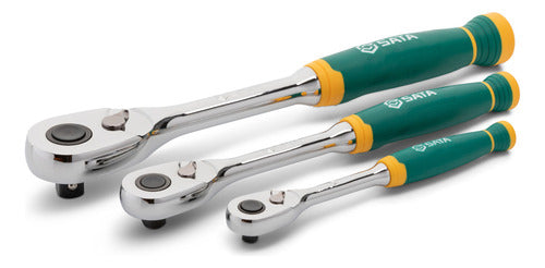 jogo de catracas 1/2  1/4  3/8  72d 3 peças sata st14901g