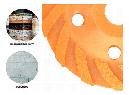 Rebolo Diamantado Turbo/segmentado 115mm X M14 Mtx 729139