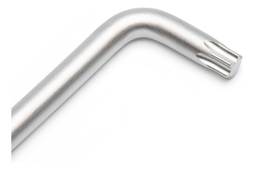 Jogo De Chaves Hexagonais Tork Longas Cr-v T10-t50 Com 9 Peç