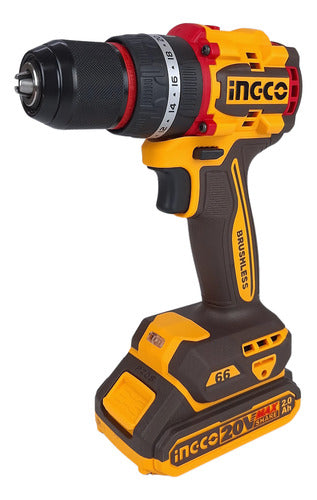 Parafusadeira Furadeira 1/2 Brushless 20v 2x 2ah Ingco