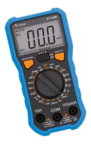 Multimetro Digital Minipa Et-1100b Portátil Profissional