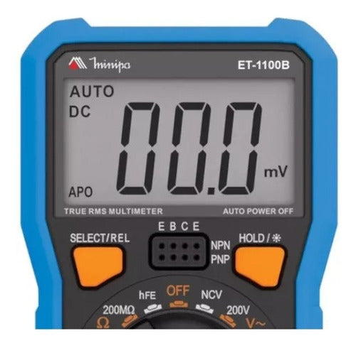 multimetro digital minipa et-1100b portátil profissional