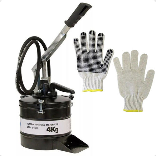 Engraxadeira Bomba Graxa Manual 4kg Bremen