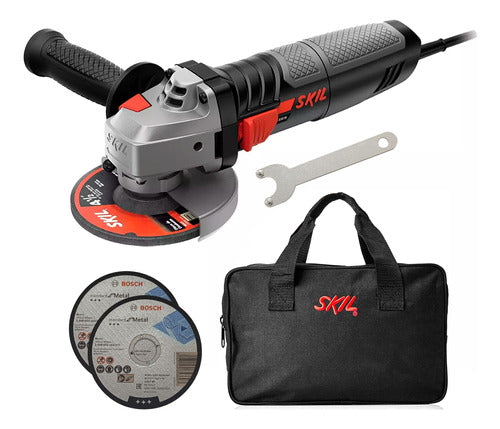 Esmerilhadeira Angular Skil 9004 830w 127v + Discos + Bolsa