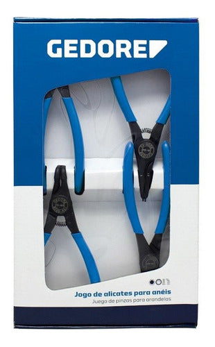 Jogo De Alicates Para Anéis 8 C8000 A-j4 4 Peças Gedore