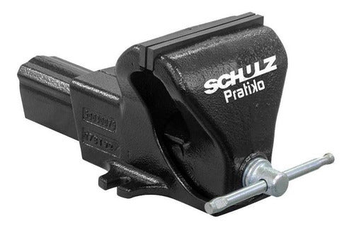 Morsa Torno De Bancada Nº 10 C/ Mordente Fixo Schulz Pratiko