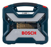Kit De Pontas E Brocas Em Titânio Bosch X-line 100 Peças