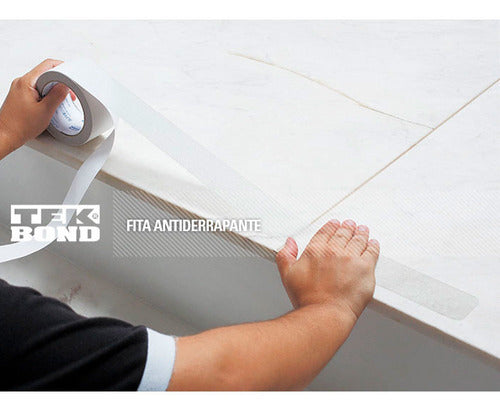 Fita Adesiva Antiderrapante Transparente 50mmx5m Tekbond
