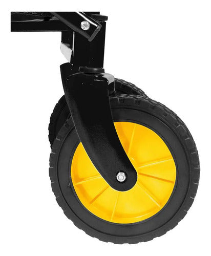 Carrinho Para Carga Dobrável 60kg Vonder Amarelo E Preto Amarelo/preto