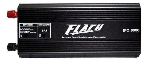 conversor de energia carregador bateria 12v/127v 6000w flach
