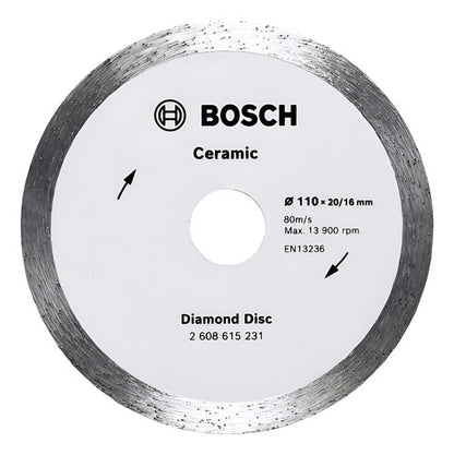 Disco Diamantado Ceramic Contínuo 110mm Bosch Standard