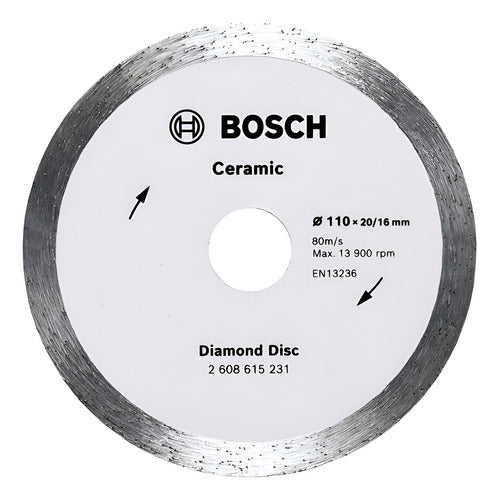 Disco Diamantado Ceramic Contínuo 110mm Bosch Standard
