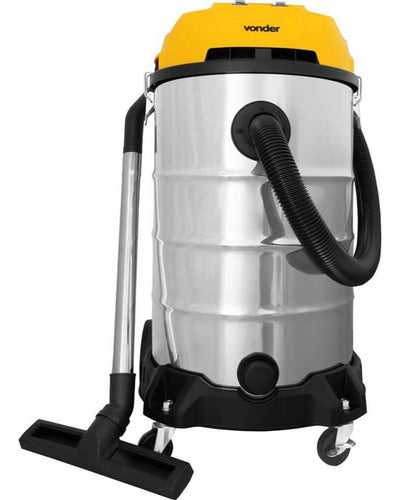 Aspirador De Pó E Líquidos 80 Litros 2.400w Apv2480 Vonder A Amarelo