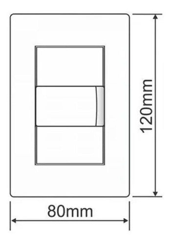 Placa Cega Espelho 4x2 Habitat C/suporte Preto Fosco Fame