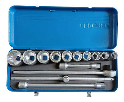 Jogo Soquetes Gedore Blu 3/4 Pol 22 A 50mm 14 Pçs Estriado