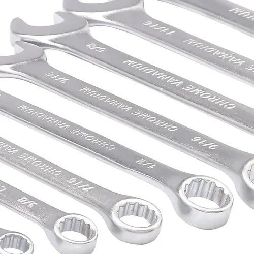 Kit Jogo De Chaves Combinadas De 1/4 A 3/4 Pol 9 Peças Mayle