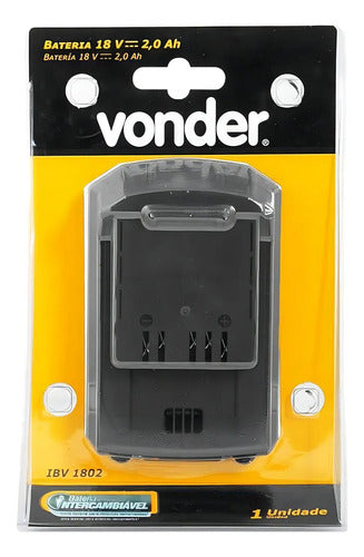 Bateria 18v 2.0ah Intercambiável Ibv 1802 Vonder