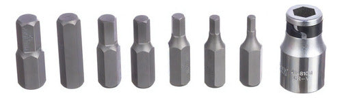 jogo de bits allen tipo hexagonal com 15pçs 1015mq king tony