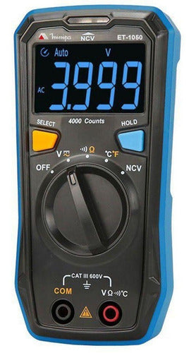 Multimetro Digital Compacto Ac/dc Auto Range Et-1050 Minipa