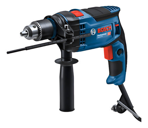 Furadeira De Impacto 1/2 Pol Bosch Gsb 16 Re 850w Azul 60 Hz