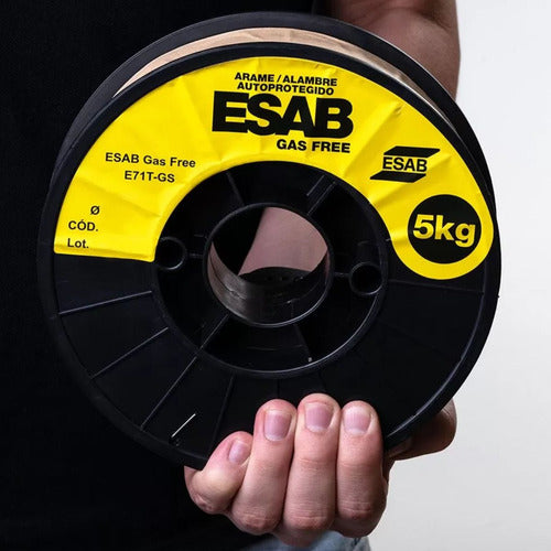arame solda mig autoprotegido sem gás esab gas free 1,0 5kg
