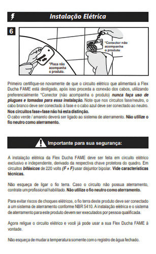 Ducha Flex Fame P/ Cabeleireiro Barbeiro Petshop 220v 4000w