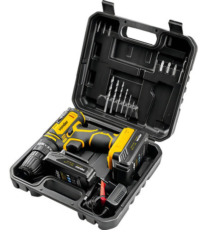 Parafusadeira Furadeira Impacto Pfv020i Vonder 2 Baterias - Amarelo - 50 Hz/60 Hz - 127/220V