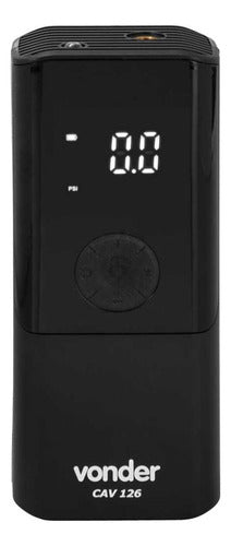 Compressor De Ar Automotivo Portátil Cav126 Vonder 12v Preto Monofásica