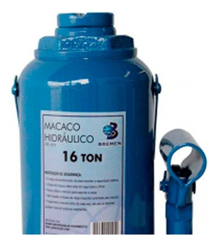 macaco hidráulico tipo garrafa 16 toneladas 2216 bremen