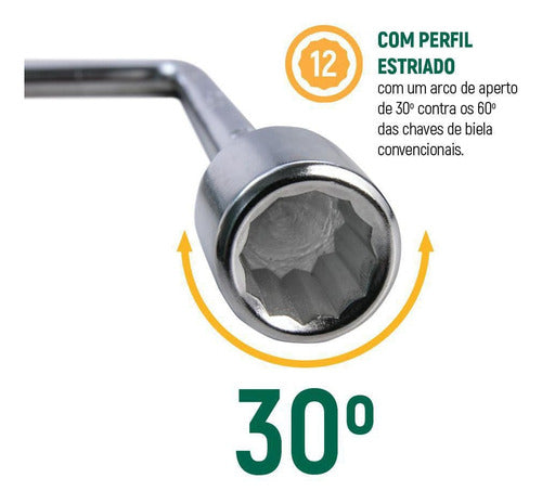 jogo de chave biela 8 a 19 mm 12 peças st08021 sata