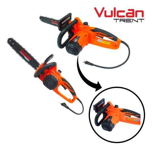 Eletrosserra 2200w 127v Sabre 12 Corrente 3/8 X 1,3mm Vulcan
