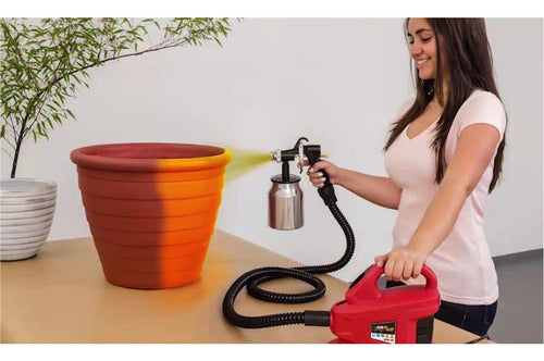 pistola eletrica pintura pulverizadora 600w spray schulz 1l - bordô