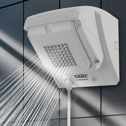 Chuveiro Ducha Eletrônico 220v 7800w Branco Compacta Fame Branco 220v