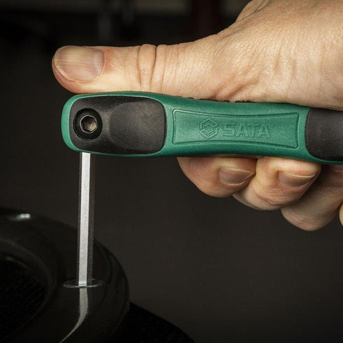 jogo chave allen c/ 9 pçs canivete 5/64 a 1/4 st09122sj sata