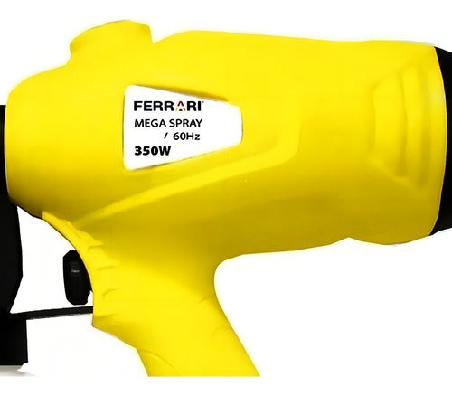Pistola Pintura Pulverizadora Elétrica 350w Ms-350w Ferrari Amarelo 220v