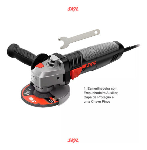 Esmerilhadeira Angular Skil 9004 830w 127v + Discos + Bolsa