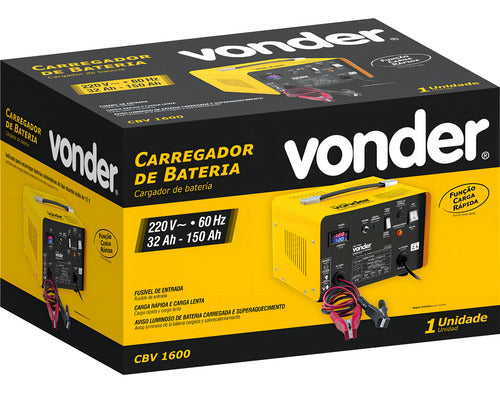 carregador de bateria automotiva visor digital vonder 220v