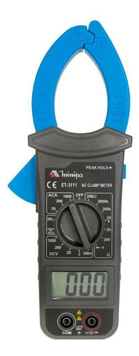 alicate amperímetro digital minipa et-3111 1000a  750v