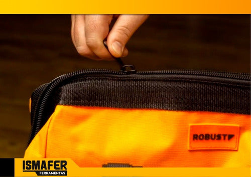 Bolsa Lona P/ Mecanico Ferramentas 20 Bolsos Gedore/robust Cor Laranja