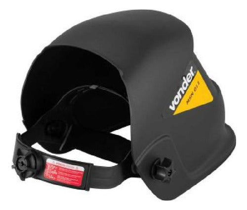 máscara p/solda escurecimento automático ton11 msn011 vonder preto lisa