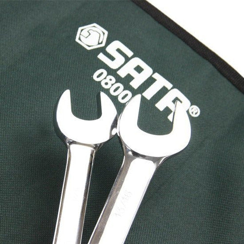 Jogo De Chave Fixa Sata 1/4 A 1 Pol St08003sj C/7 Pç Vanadio